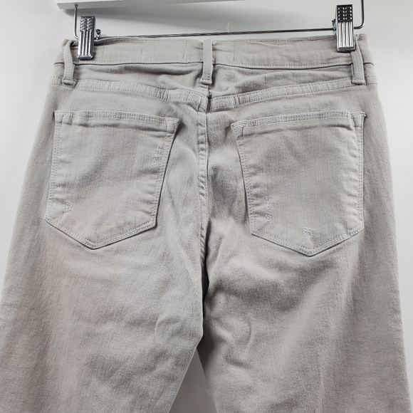 Frame Denim Le High Skinny Jeans Putty Distressed High Waisted Gray - Picture 6 of 9